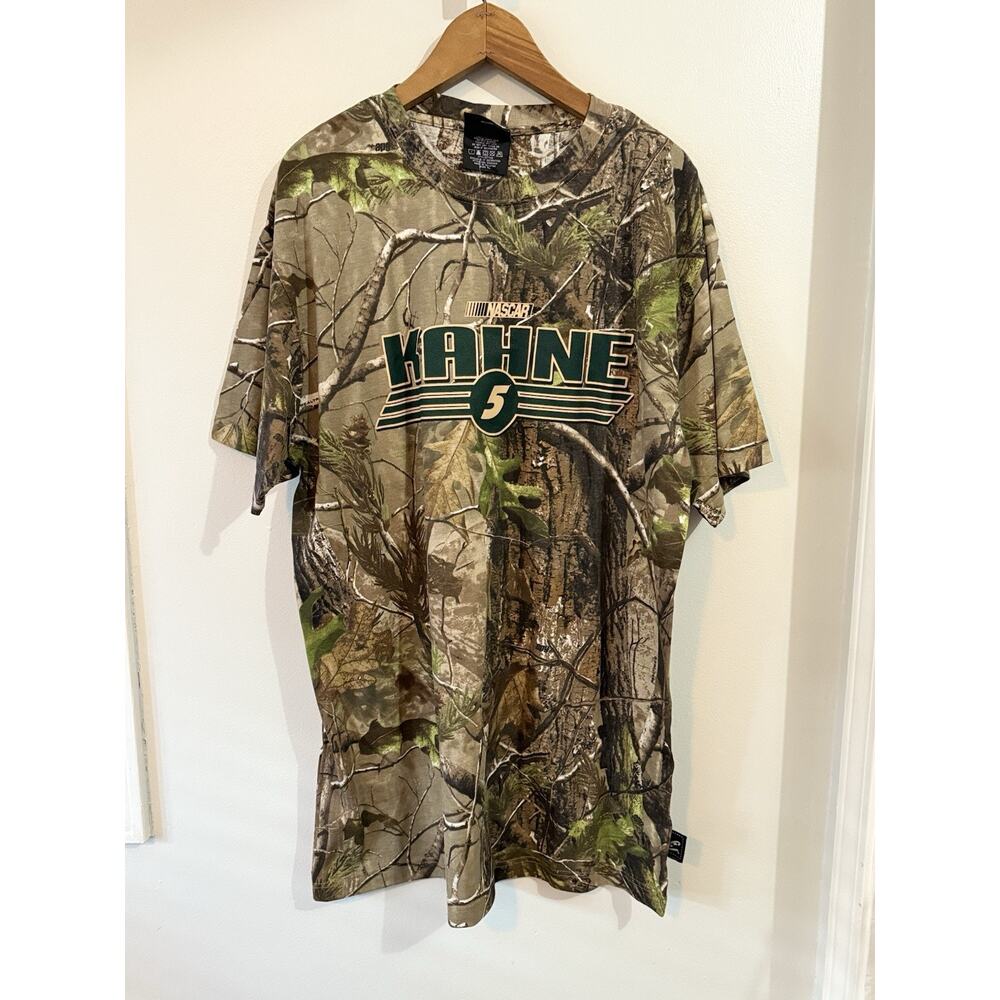Kasey Kahne Team Realtree #5 Nascar Camo T-shirt, X-large-seems To Be A XLT!